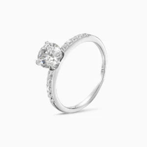 Nhẫn kim cương Moissanite 1 Carat Caterina Wedding Lover DR011 Kiểm định GRA