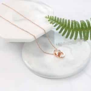 Dây chuyền nữ Sweet Love Necklace Rose Gold 6003